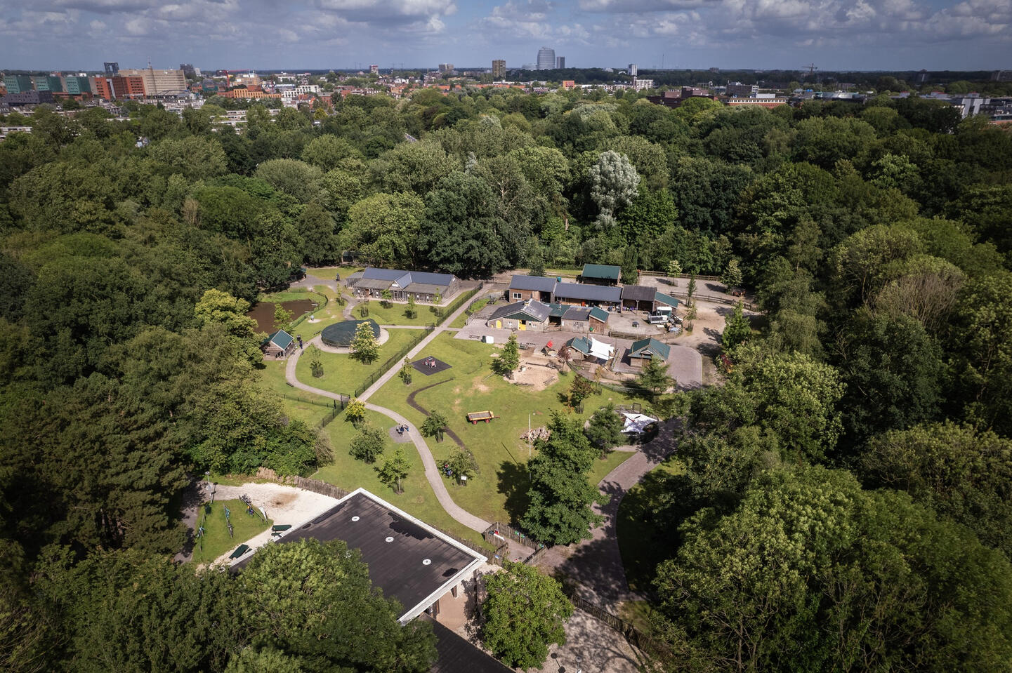 Luchtfoto Kinderboerderij